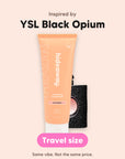 hideaway. Mini Black Essence Conditioner, inspired by YSL Black Opium, travel size, made in Australia
