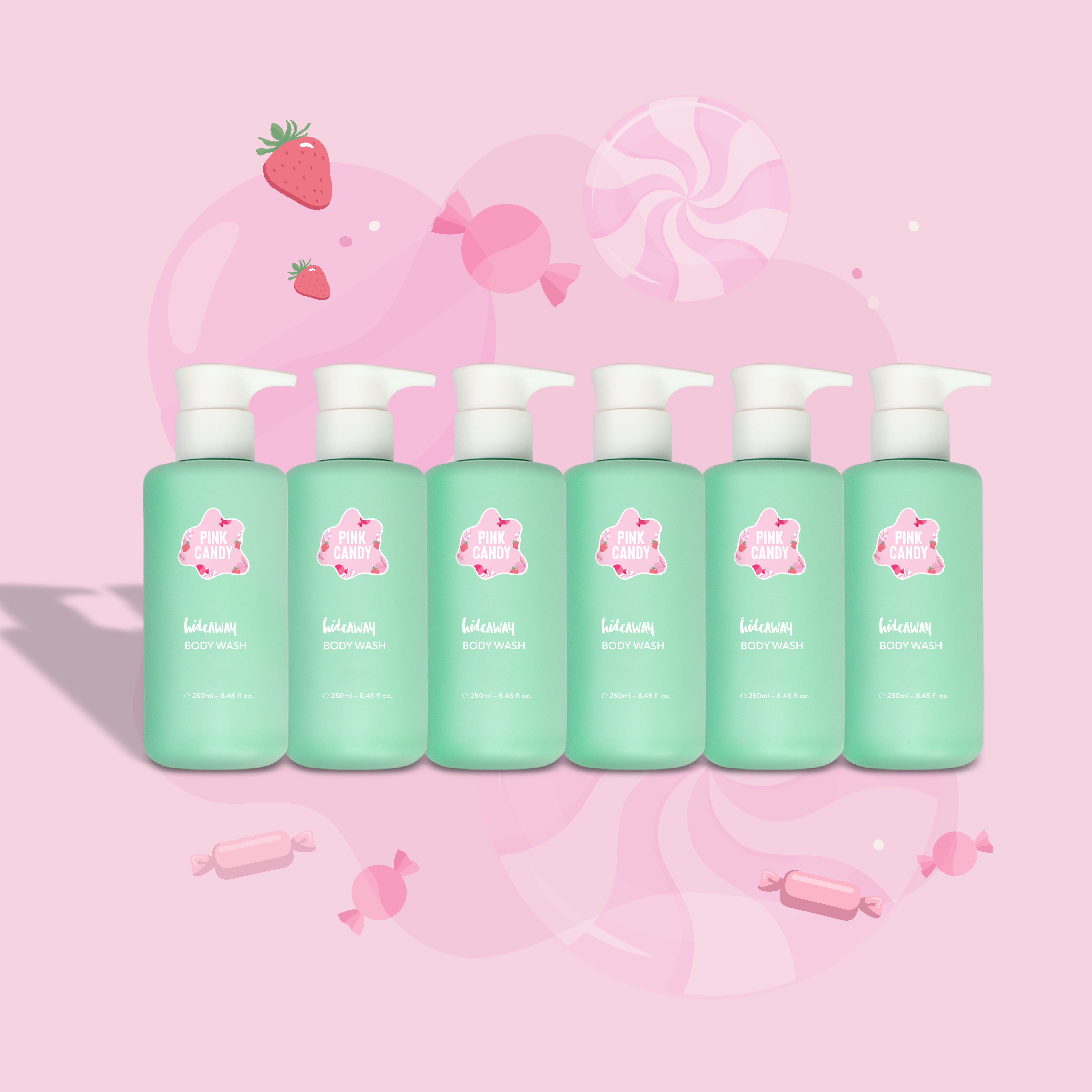 Pink Candy Body Wash 6 Pack