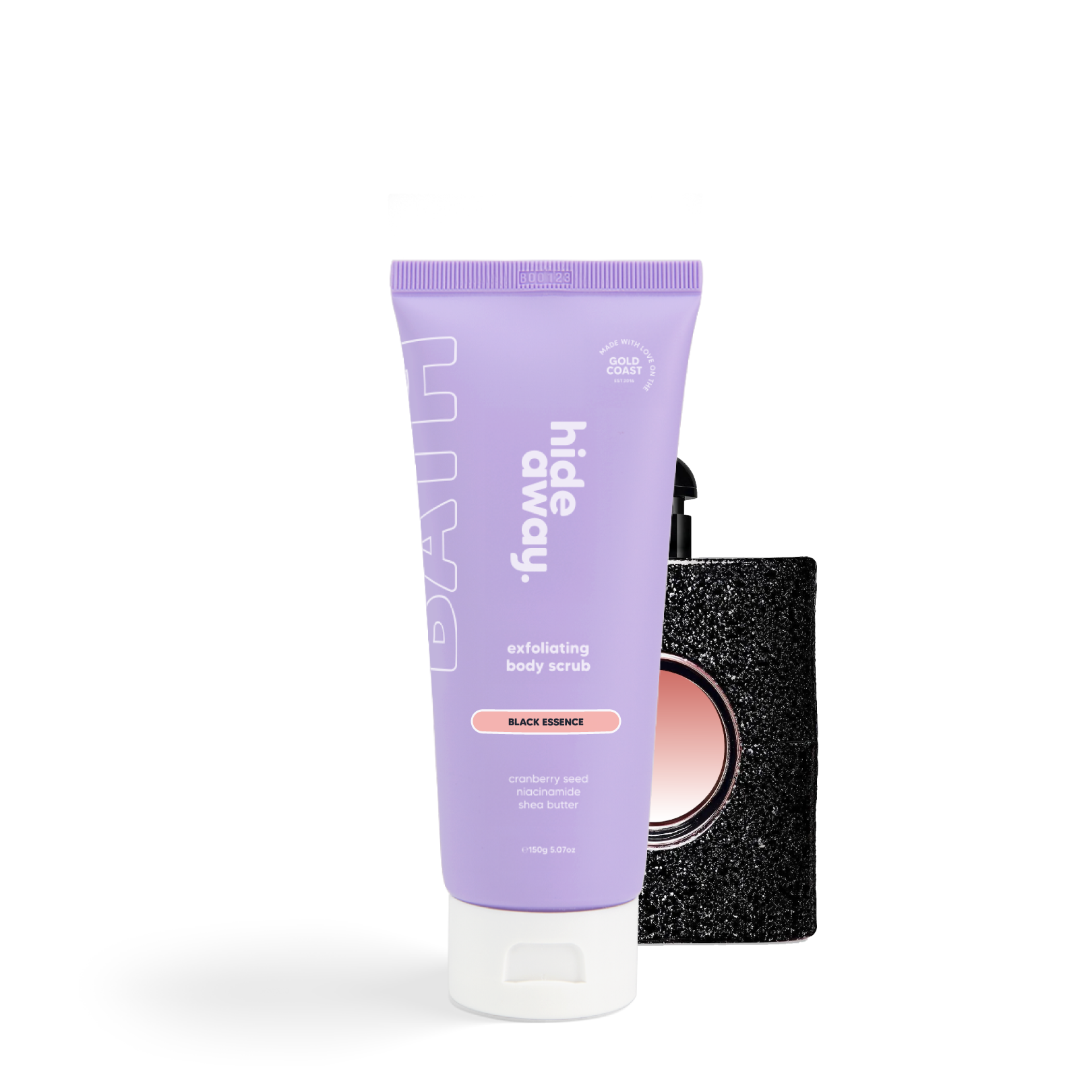 Bold scrub with warm woods and spice. Deeply exfoliating and seriously addictive.
