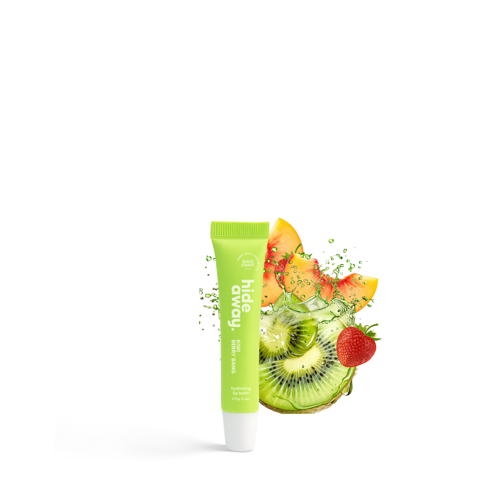 Fruity lip balm bursting with the tangy-sweet scent of kiwi and mixed berries. Smooth, juicy, and nourishing.