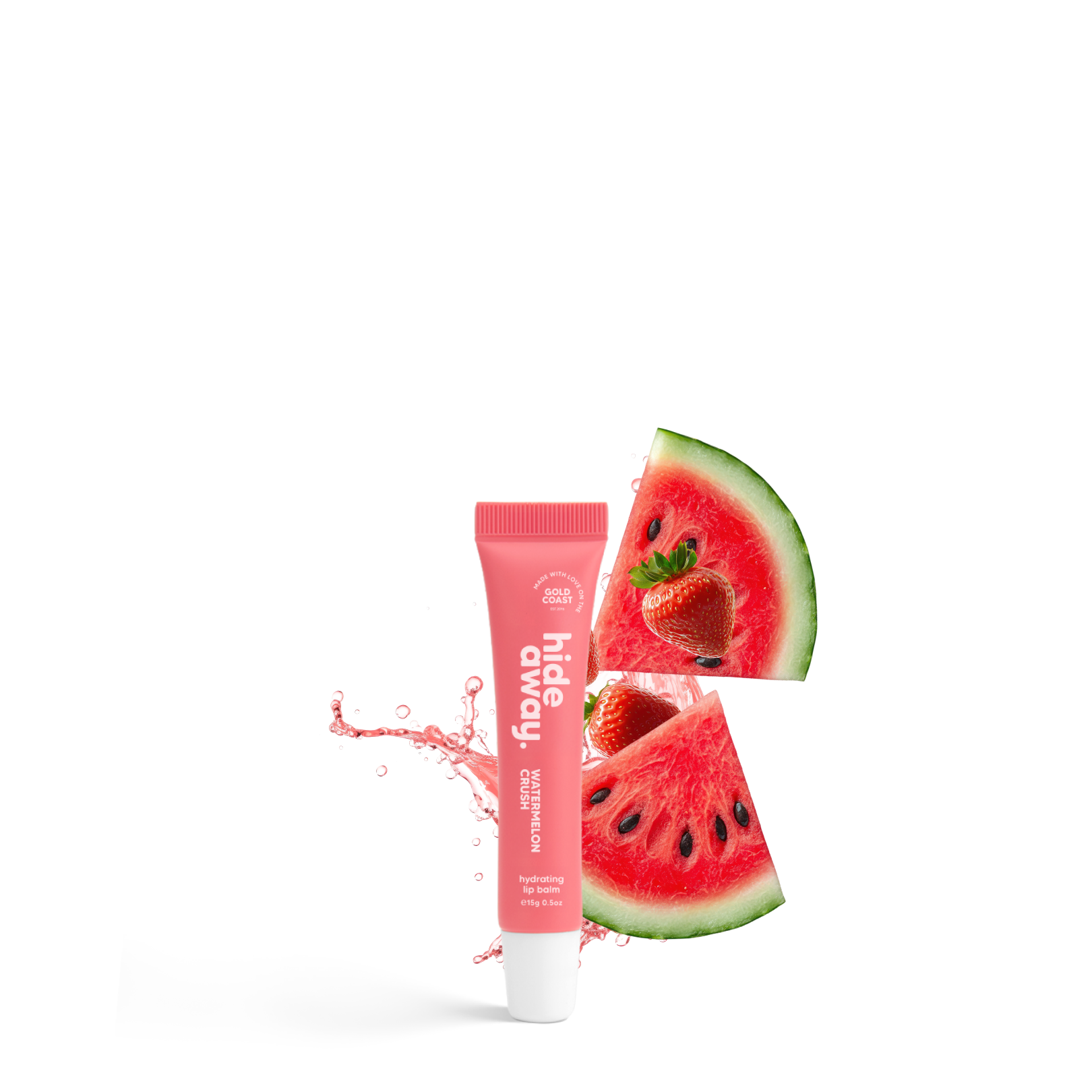 Juicy, refreshing lip balm with a mouthwatering watermelon scent. Hydrating, silky, and ultra-smooth.