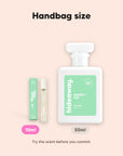 hideaway. Perfect Day perfume 10ml travel size beside the 50ml bottle, handbag size