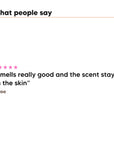 One five star customer review of Hideaway. Aurora Rouge shower mousse