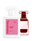 Hideaway. Cheeky Cherry perfume 50ml beside the Tom Ford Lost Cherry bottle it is inspired by