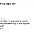 One five star customer review of Hideaway. Flora Fever perfume