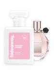 Hideaway. Flower Power perfume 50ml beside the Viktor & Rolf Flowerbomb bottle it is inspired by