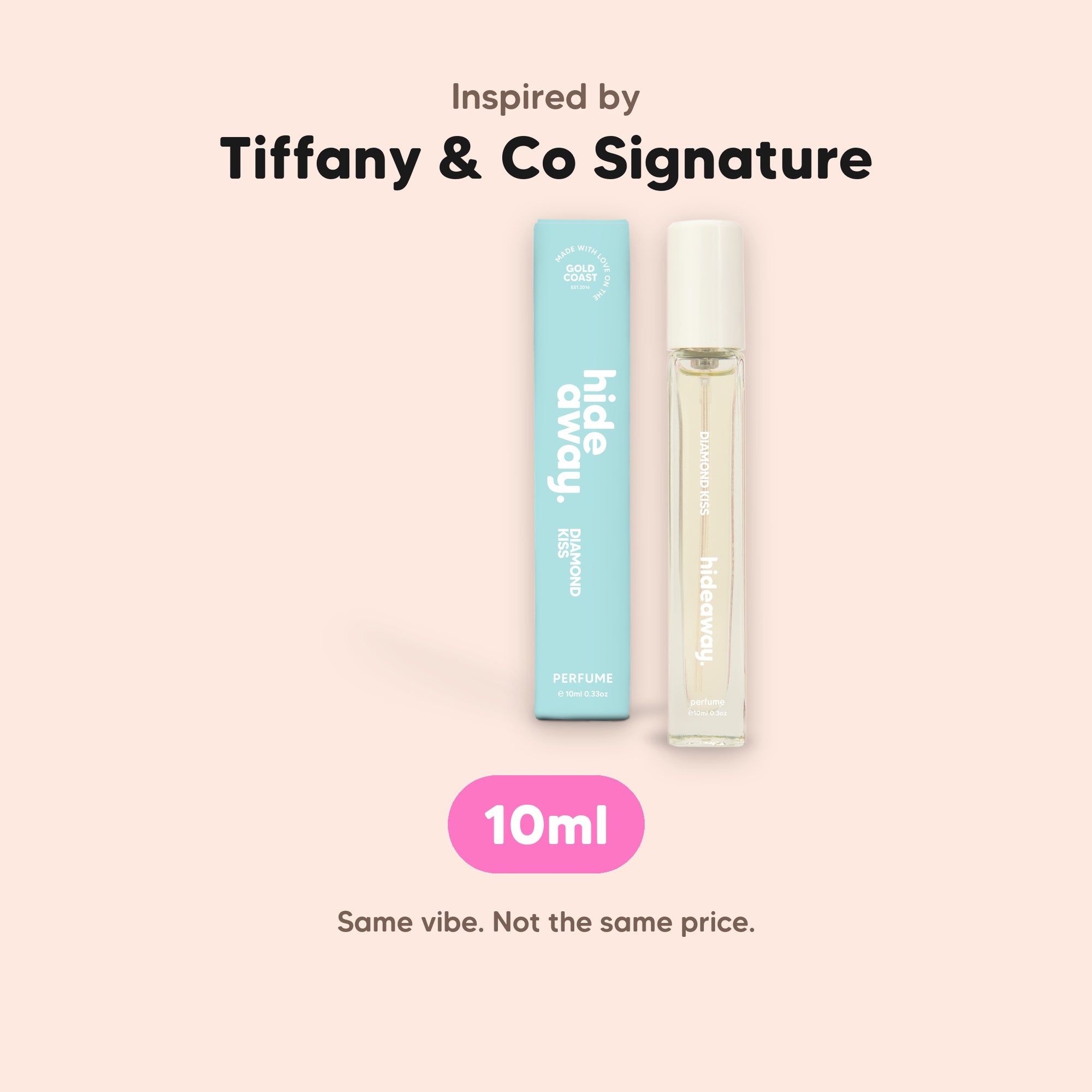 hideaway. Diamond Kiss Perfume 10ml, inspired by Tiffany & Co Signature, made in Australia