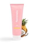 Pink tube of lush body custard with a juicy pineapple and coconut scent. Sweet, creamy, and deeply hydrating.