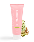 Pink tube of decadent body custard with a nutty pistachio, vanilla, and caramel scent. Rich, creamy, and hydrating.