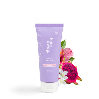 Dreamy scrub with fruity floral notes. Gently exfoliates and leaves a sweet summer scent.
