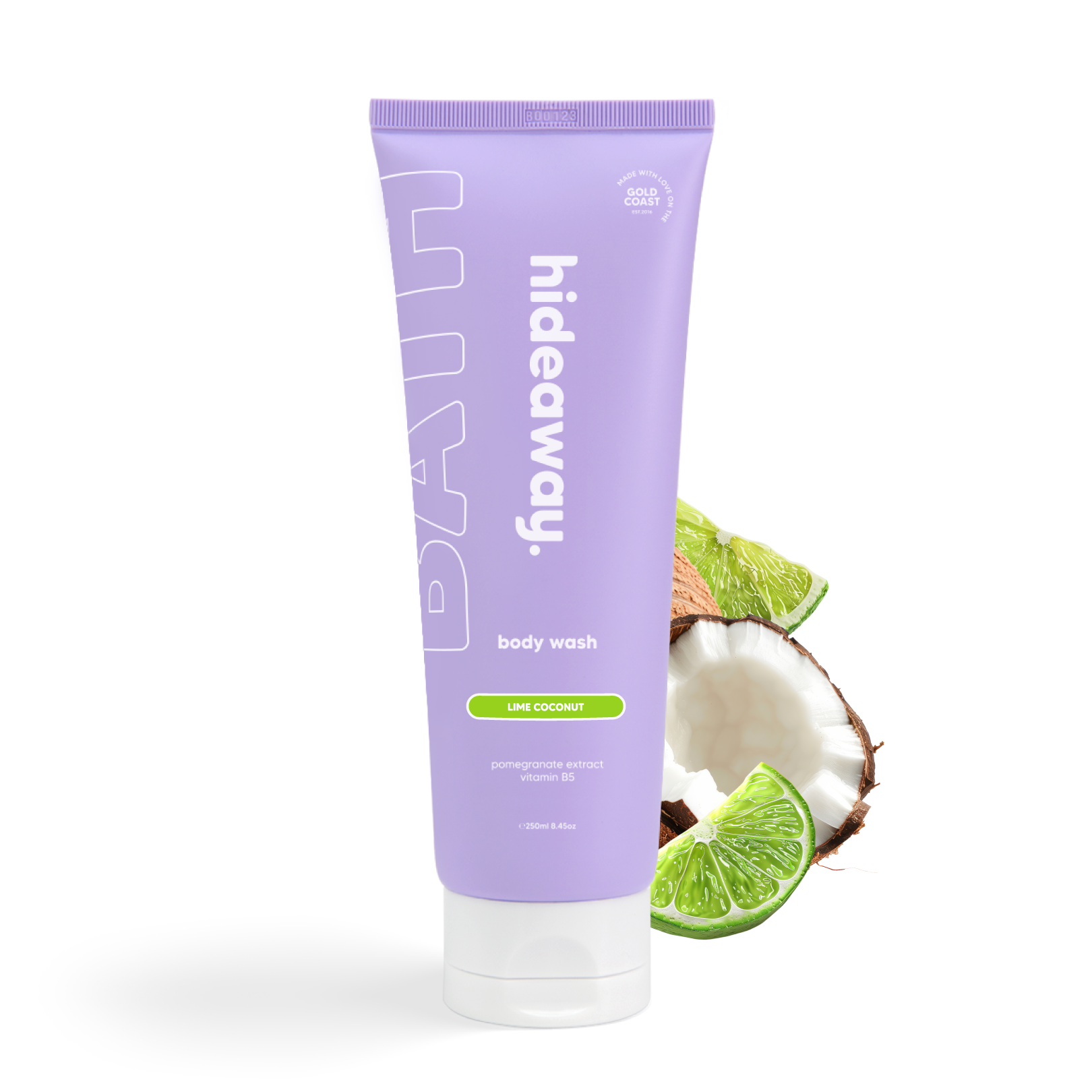 Refreshing body wash with zesty lime and creamy coconut. Light, tropical, and energising.