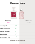 hideaway. Delicate Rose perfume compared to Parfums de Marly Delina, same scent profile and up to 30% fragrance oil, made in Australia, vegan and cruelty free