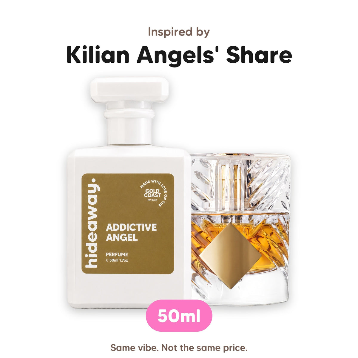Addictive Angel perfume, inspired by Kilian Angels' Share, 50ml