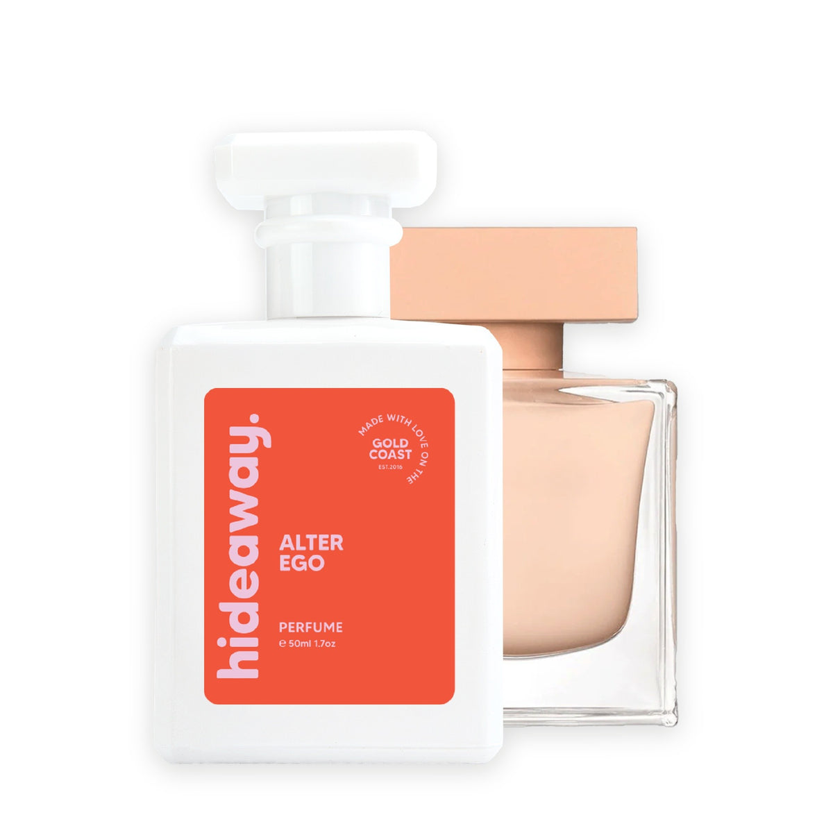 Hideaway. Alter Ego perfume 50ml beside the Narciso Rodriguez Poudree bottle it is inspired by