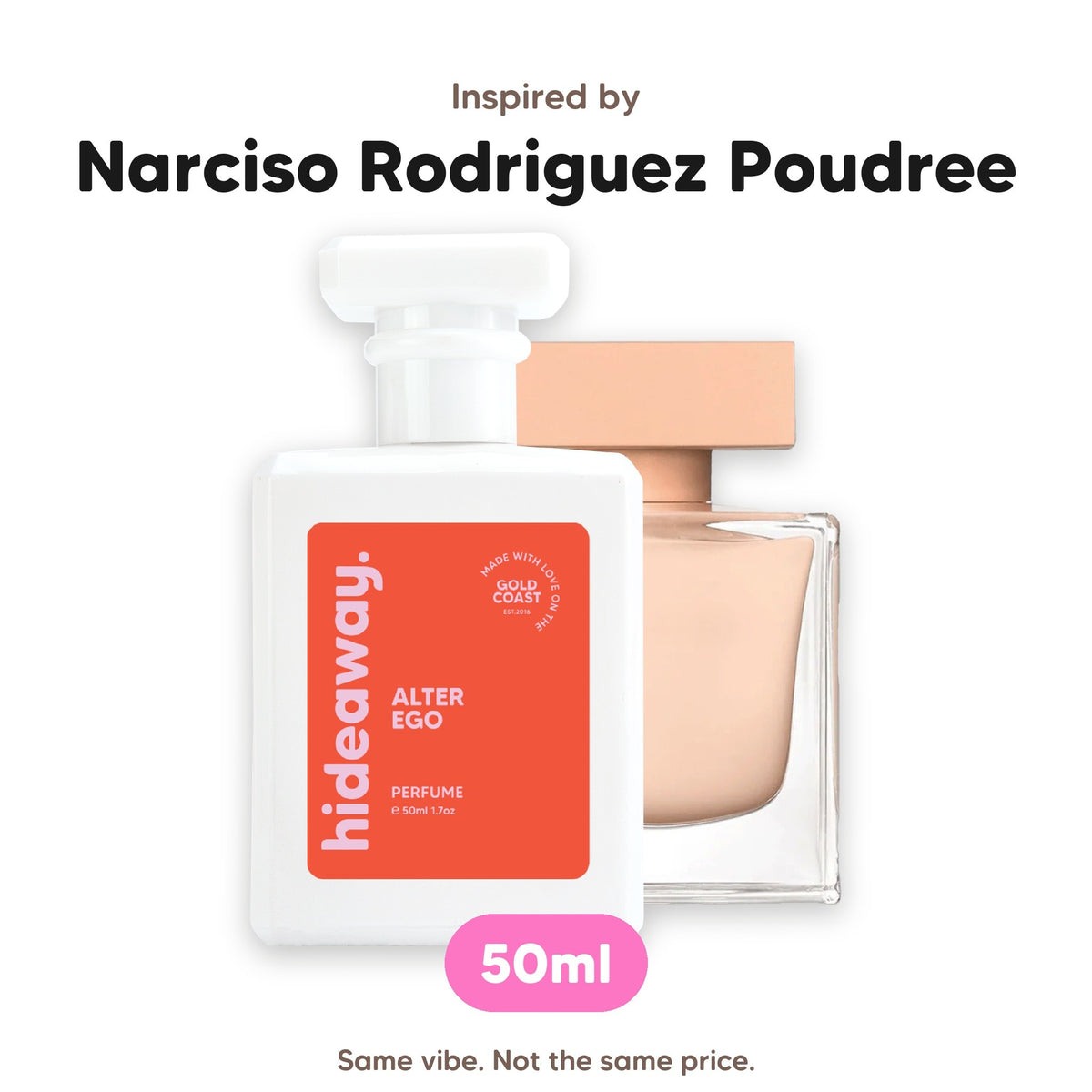 Alter Ego perfume, inspired by Narciso Rodriguez Poudree, 50ml