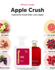 Notes inside Apple Crush: Red apple, lychee, blackcurrant, pink grapefruit, mixed berries, raspberry