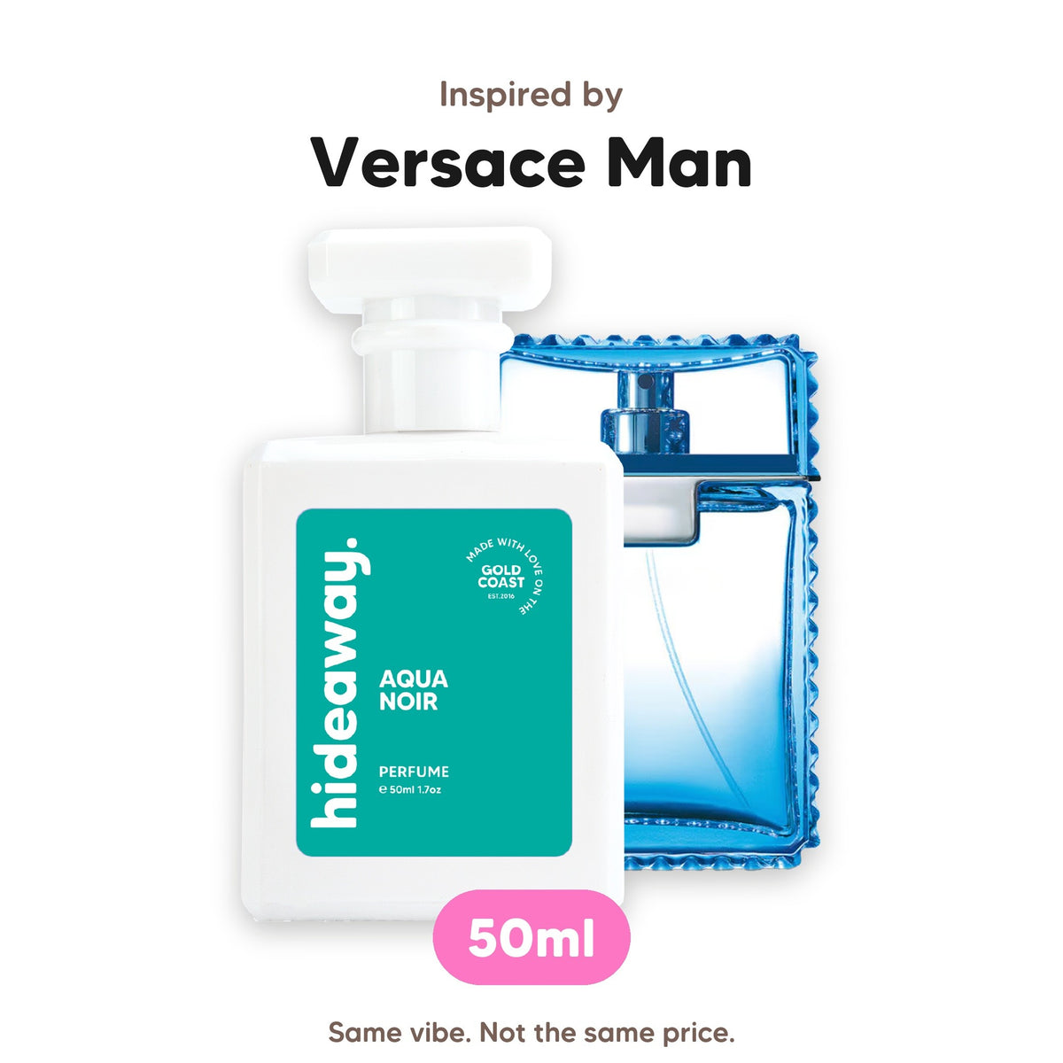 Aqua Noir perfume, inspired by Versace Man, 50ml