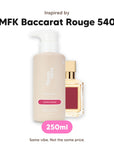 Aurora Rouge hand wash, inspired by MFK Baccarat Rouge 540