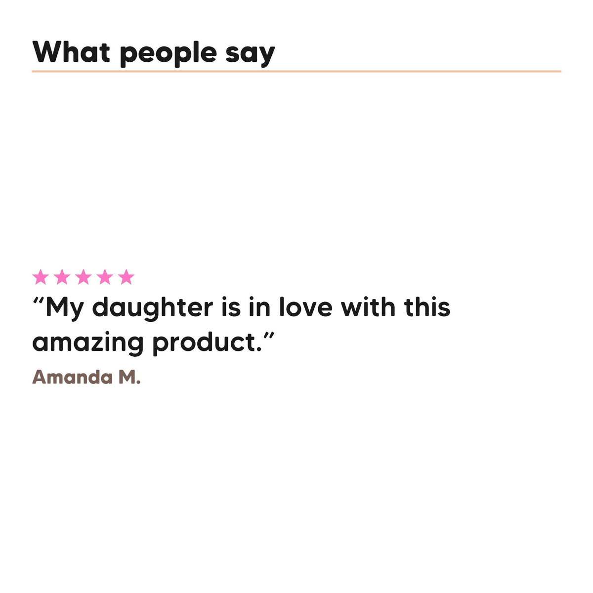 One five star customer review of Hideaway. Aurora Rouge hair mask