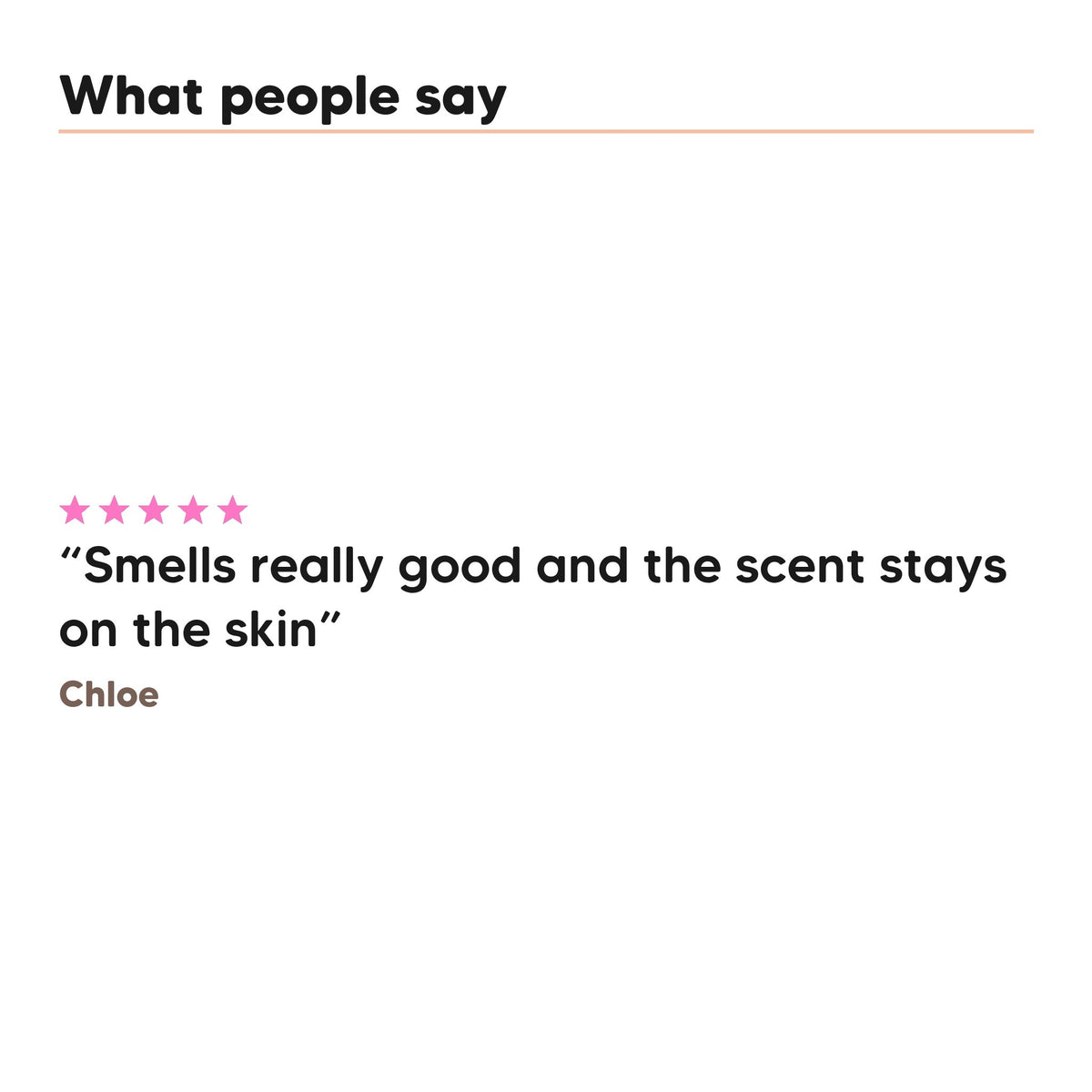 One five star customer review of Hideaway. Aurora Rouge shower mousse