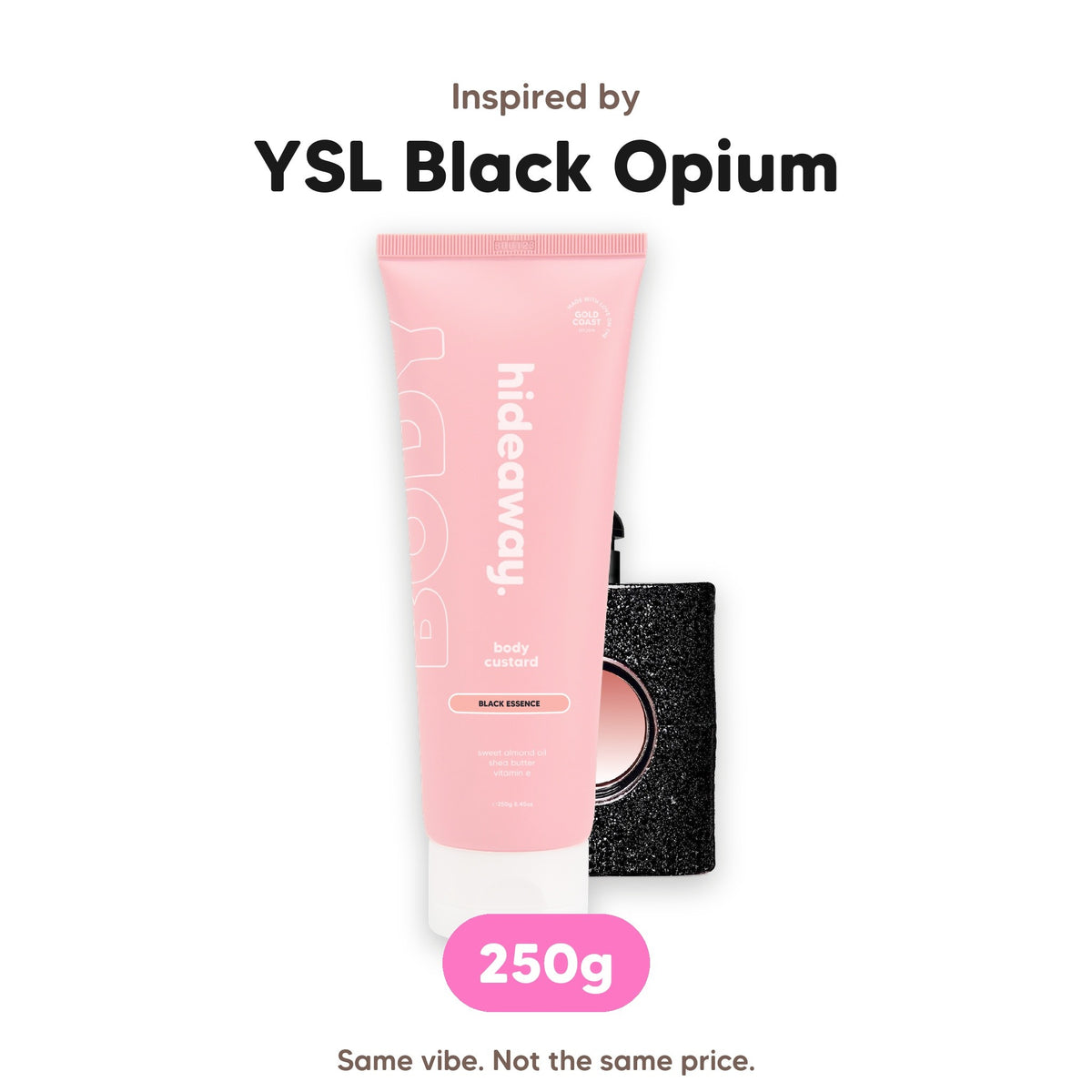 Black Essence body custard, inspired by YSL Black Opium