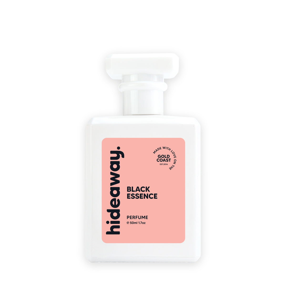 Hideaway. Black Essence perfume 50ml bottle