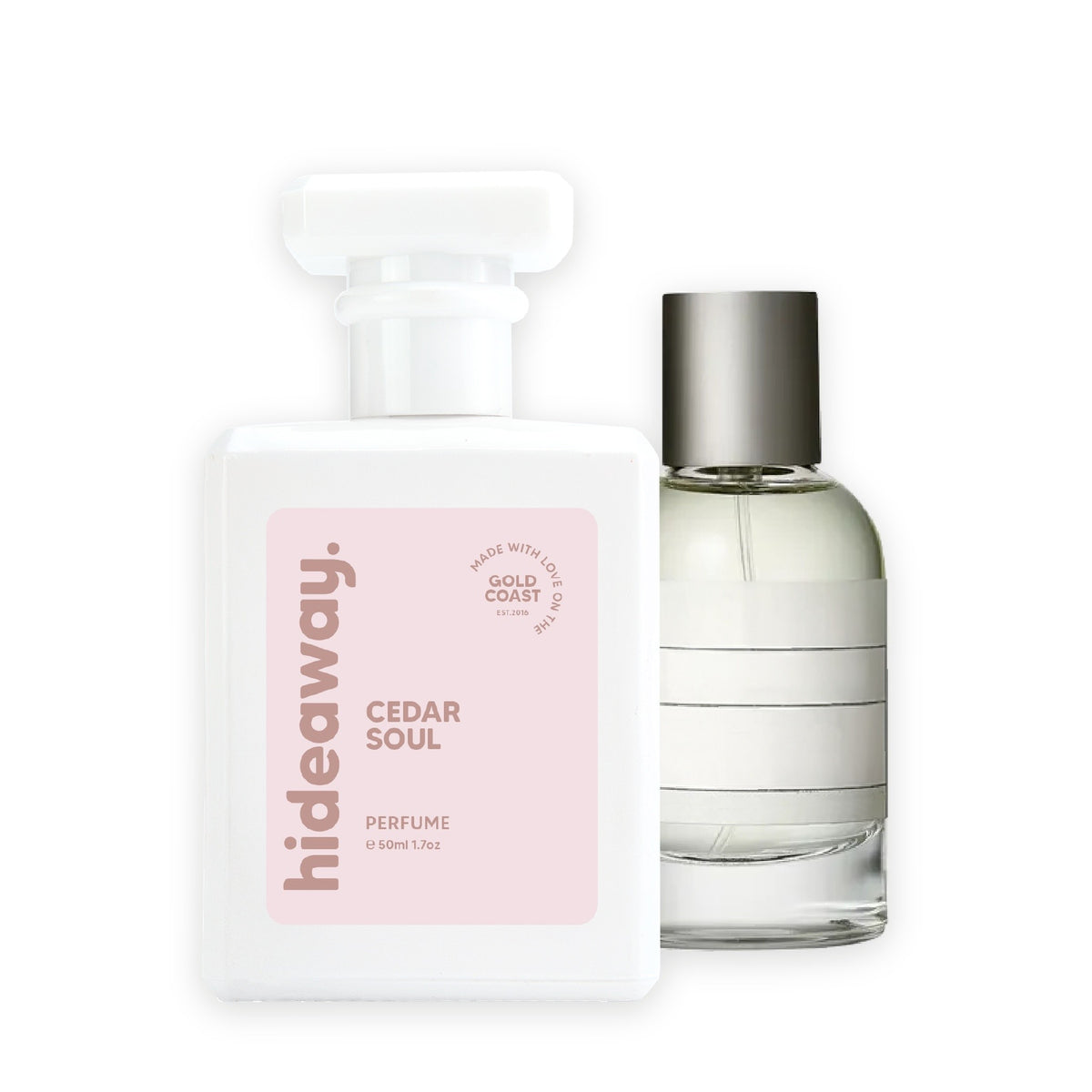 Hideaway. Cedar Soul perfume 50ml beside the Le Labo The Matcha 26 bottle it is inspired by