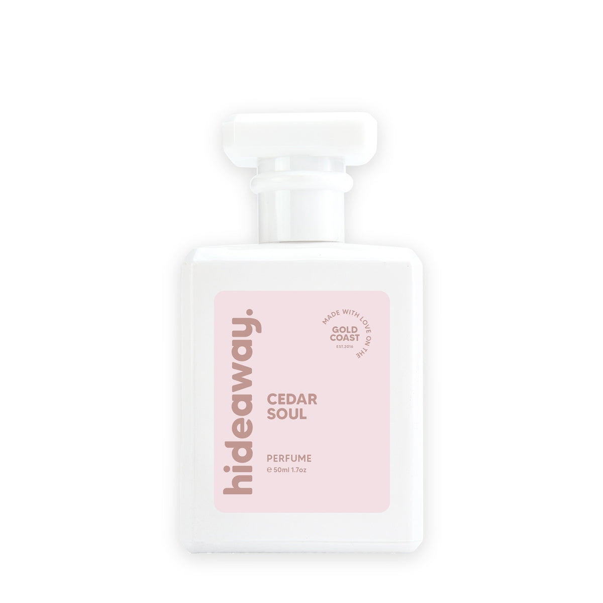 Hideaway. Cedar Soul perfume 50ml bottle