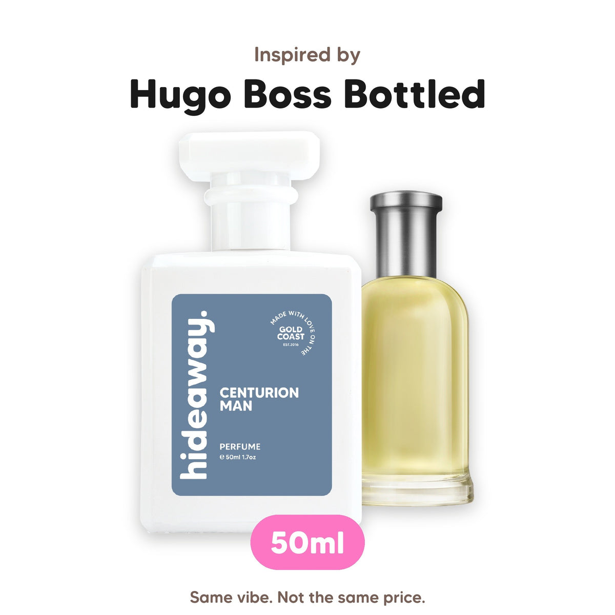 Centurion Man perfume, inspired by Hugo Boss Bottled, 50ml