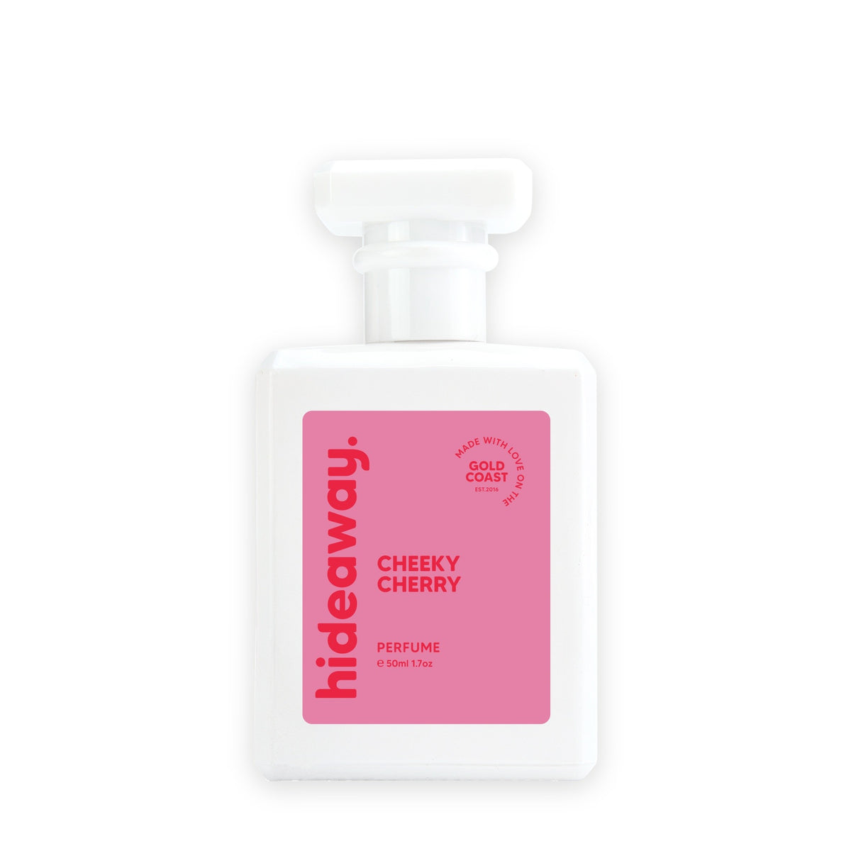 Hideaway. Cheeky Cherry perfume 50ml bottle