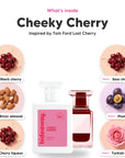 Notes inside Cheeky Cherry: Black cherry, bitter almond, cherry liqueur, sour cherry, plum, turkish rose