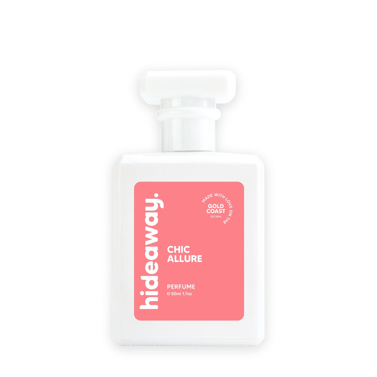 Hideaway. Chic Allure perfume 50ml bottle