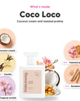 Notes inside Coco Loco: Coconut cream, vanilla, tropical orchid, toasted praline, sandalwood