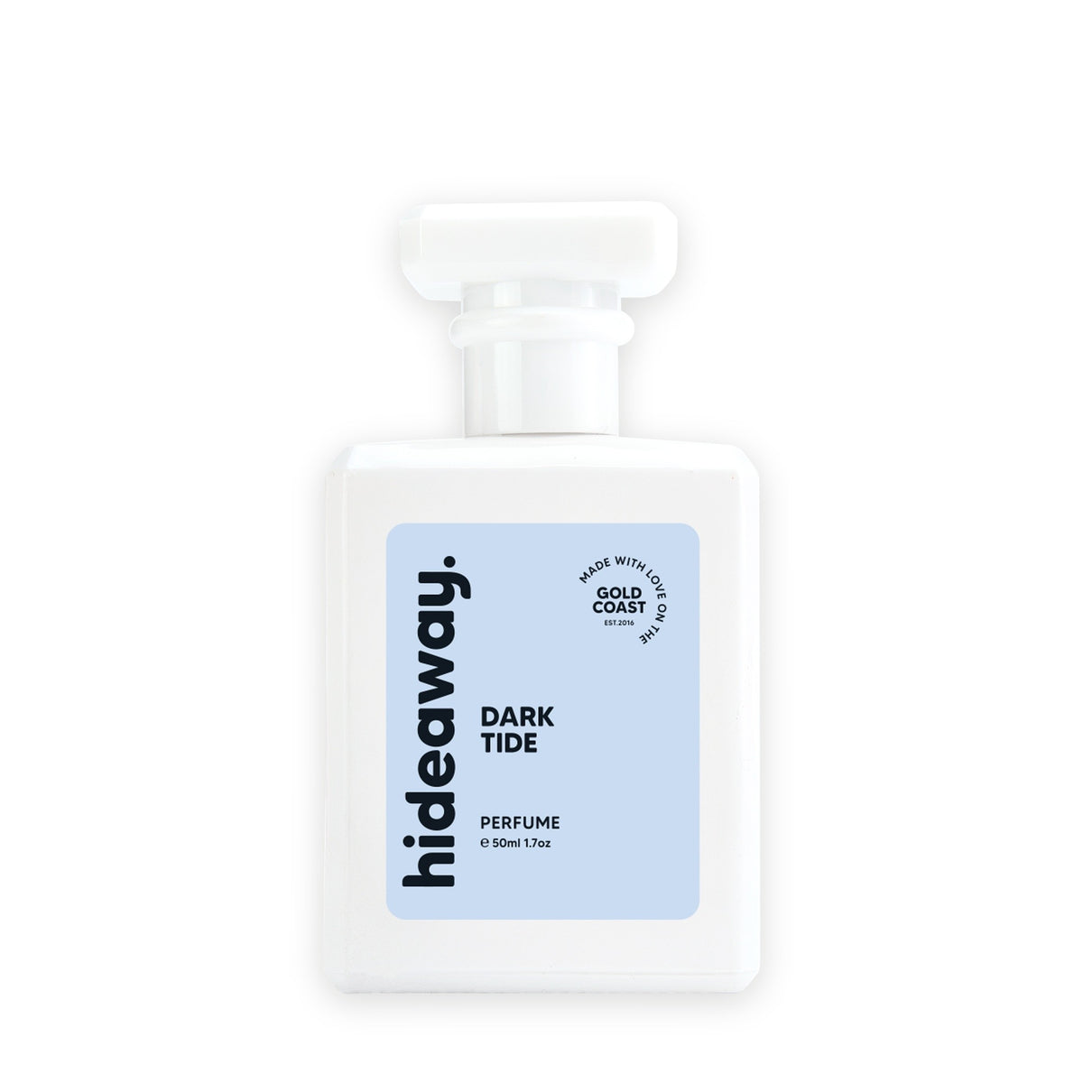 Hideaway. Dark Tide perfume 50ml bottle