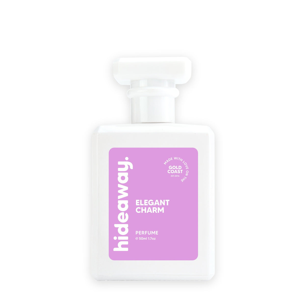 Hideaway. Elegant Charm perfume 50ml bottle