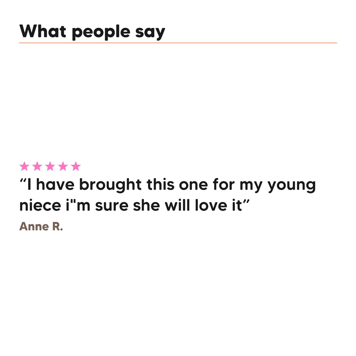 One five star customer review of Hideaway. Fairy Tears perfume
