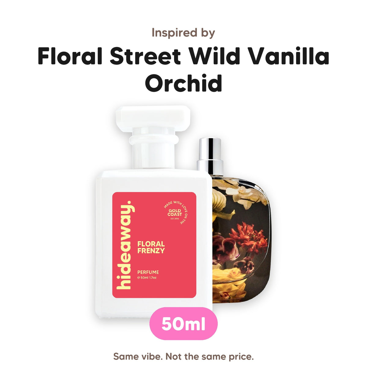 Floral Frenzy perfume, inspired by Floral Street Wild Vanilla Orchid, 50ml