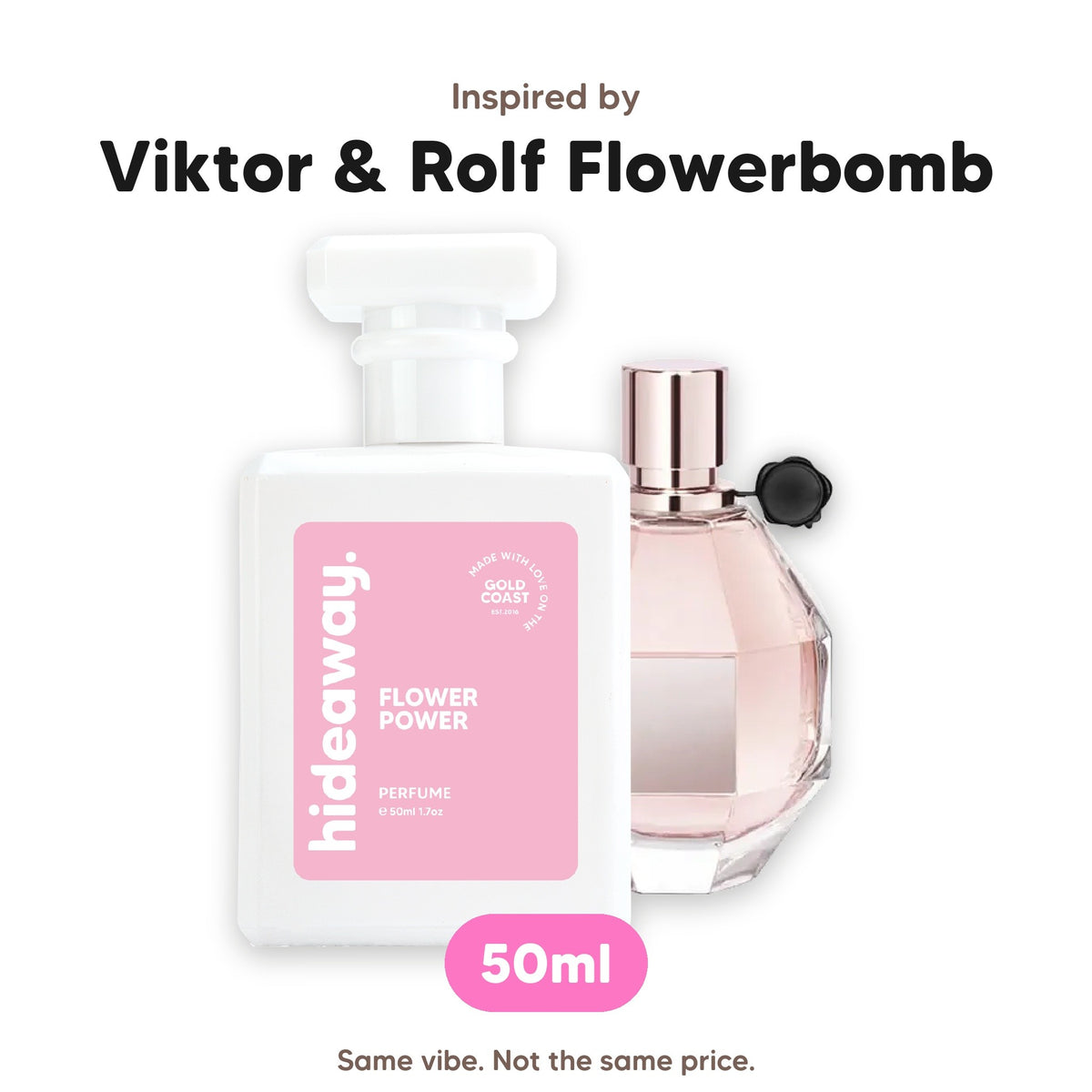 Flower Power perfume, inspired by Viktor &amp; Rolf Flowerbomb, 50ml
