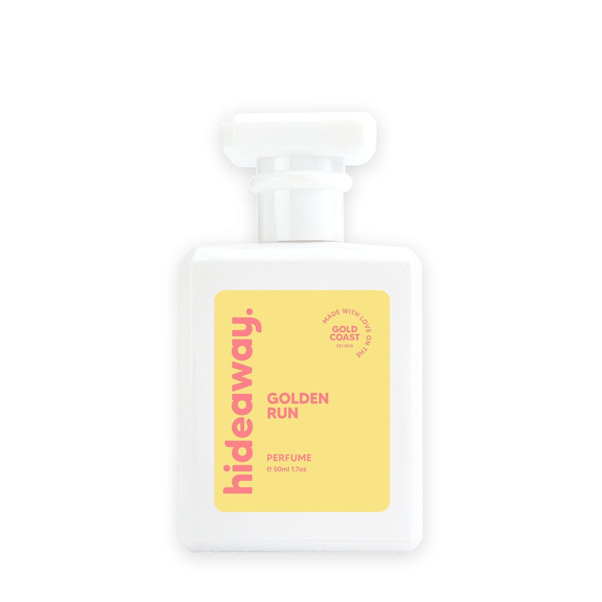 Hideaway. Golden Run perfume 50ml bottle