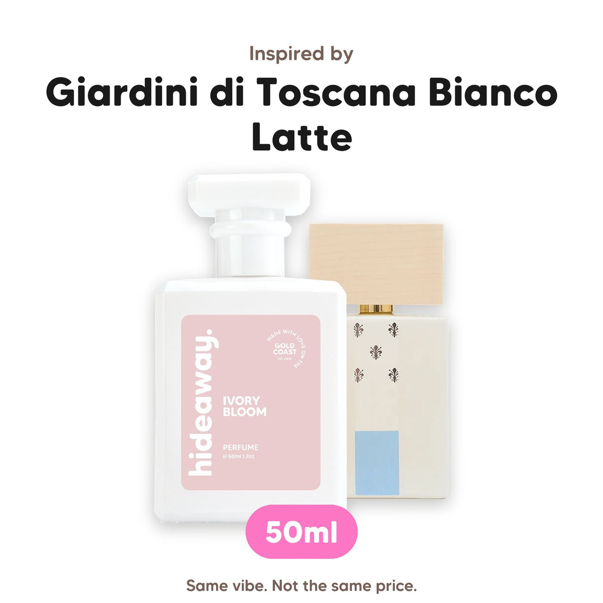Ivory Bloom perfume, inspired by Giardini di Toscana Bianco Latte, 50ml
