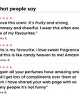 Three five star customer reviews of Hideaway. Kiwi Berry Bang perfume