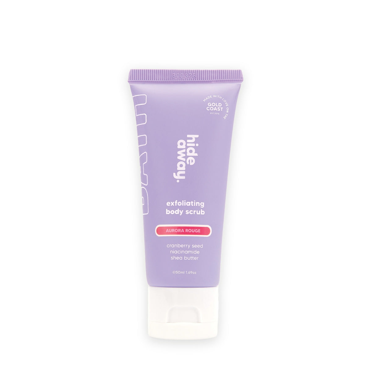 Hideaway. Aurora Rouge exfoliating body scrub mini
