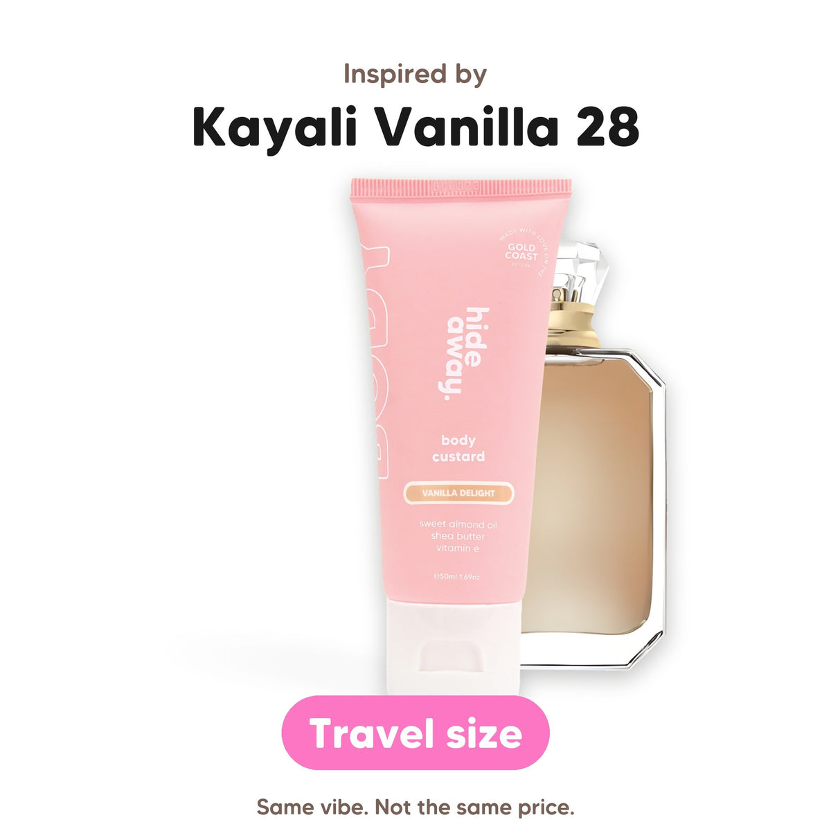 Vanilla Delight body custard mini, inspired by Kayali Vanilla 28