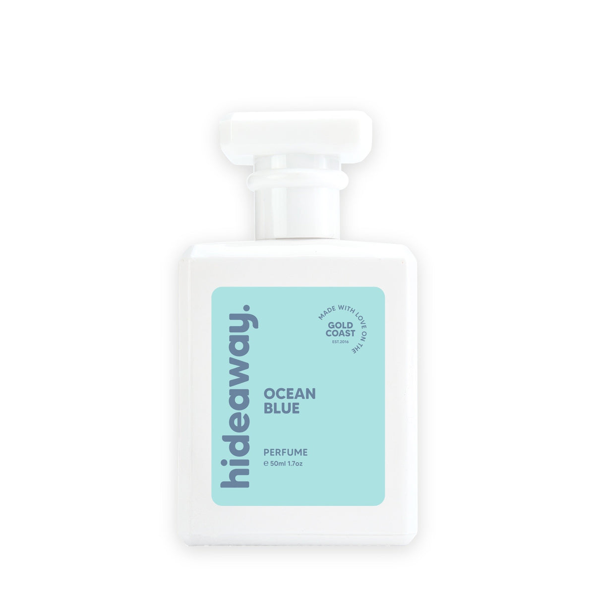 Hideaway. Ocean Blue perfume 50ml bottle