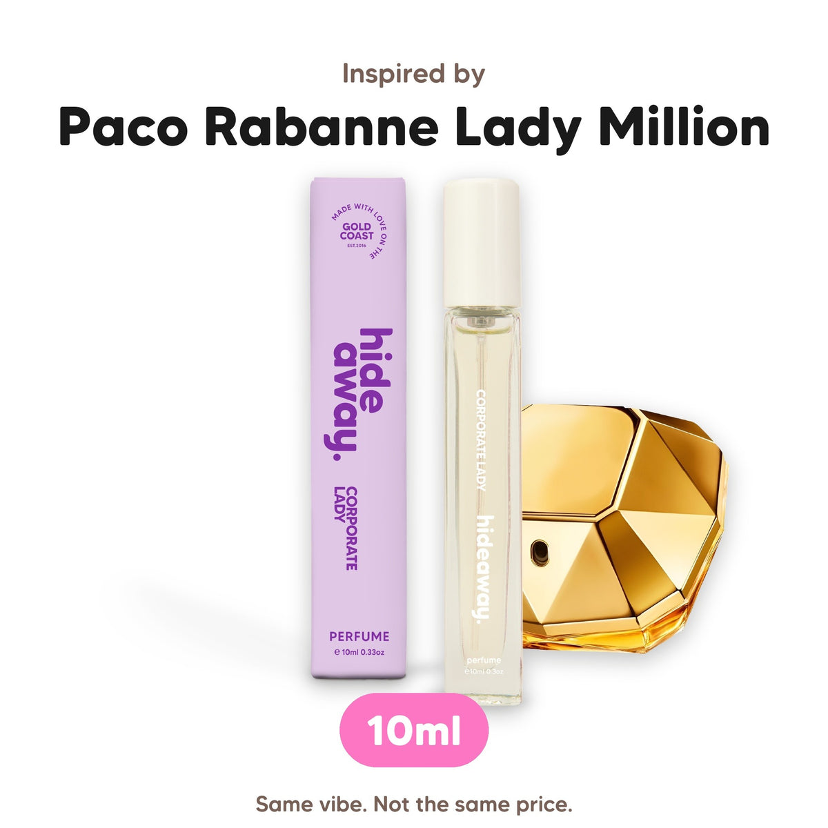 Corporate Lady perfume 10ml, inspired by Paco Rabanne Lady Million