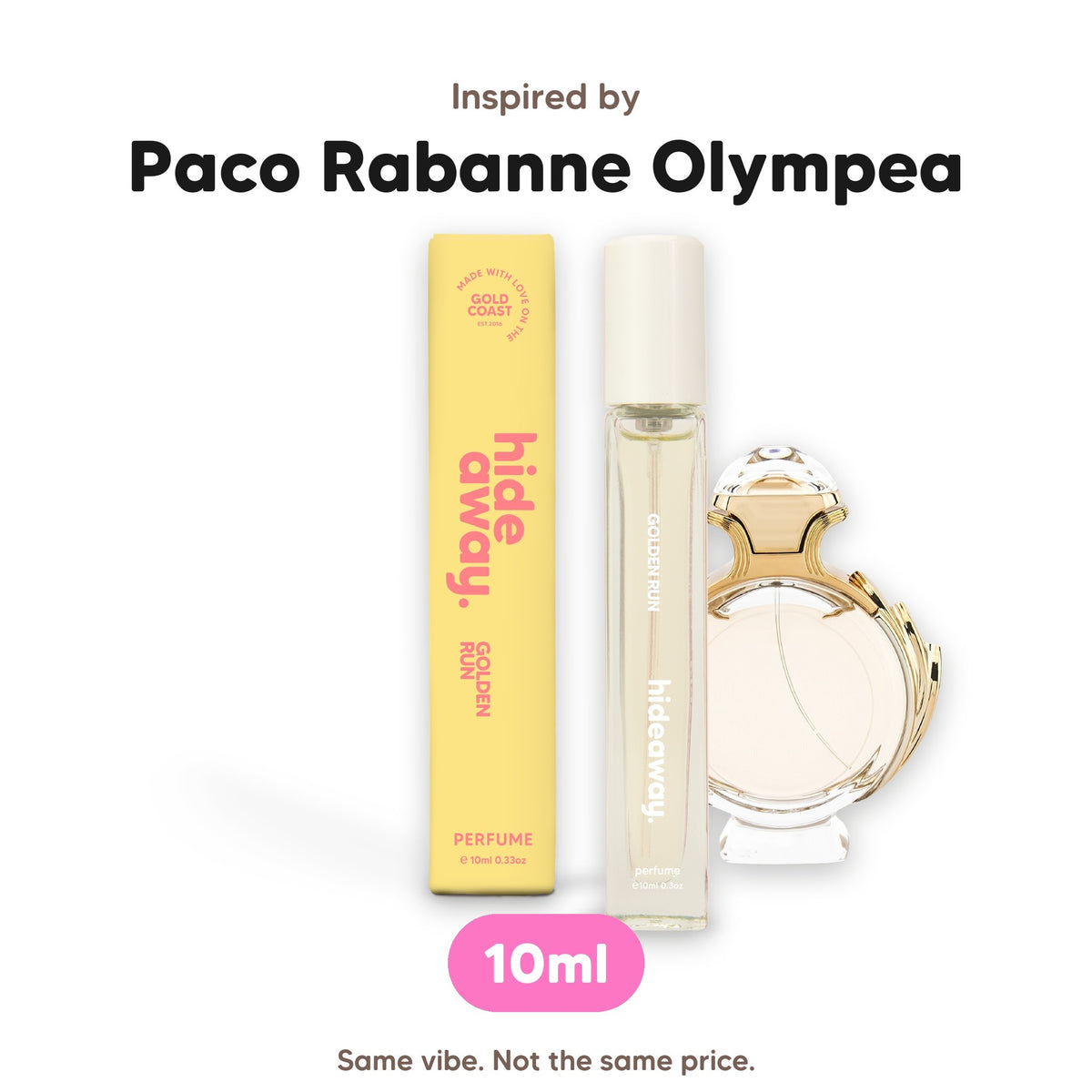 Golden Run perfume 10ml, inspired by Paco Rabanne Olympea