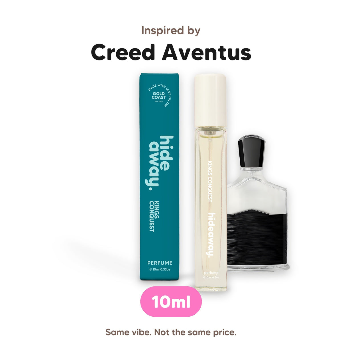 Kings Conquest perfume 10ml, inspired by Creed Aventus