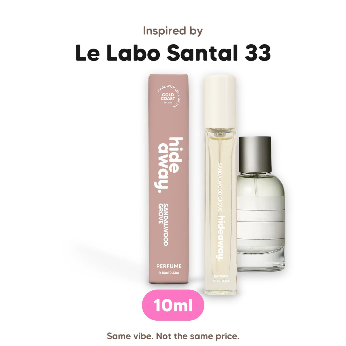 Sandalwood Grove perfume 10ml, inspired by Le Labo Santal 33