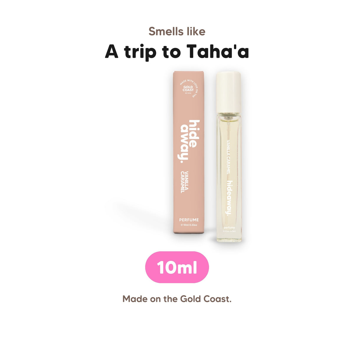 Vanilla Caramel perfume 10ml, smells like a trip to Taha'a