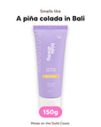 Pineapple Coconut exfoliating body scrub, smells like a piña colada in Bali
